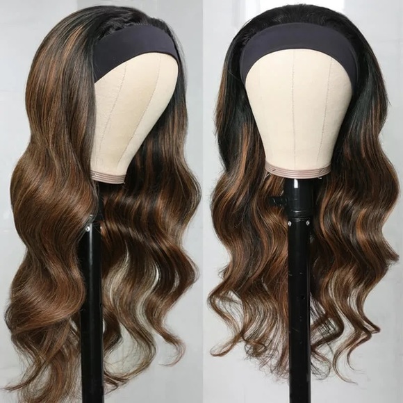 24” Body Wave Headband Wig FB30 Color Glueless Wig - Picture 1 of 3